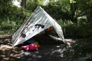 Words in the Woods den
