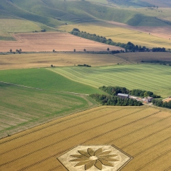 Jugglers Lane Crop Circle from the air