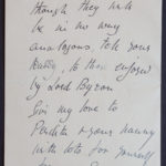 Edward Horner writing to his niece Helen Asquith